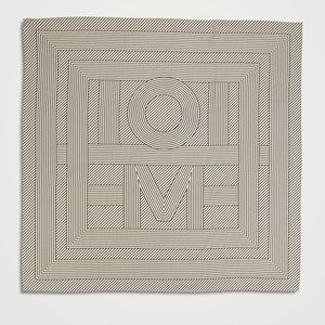 TOTÊME Silk Scarf Striped Monogram